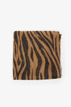 Fular con estampado de cebra