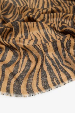 Fular con estampado de cebra