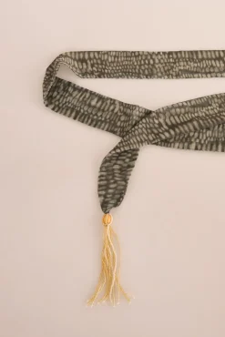 Fular corbatero abalorios