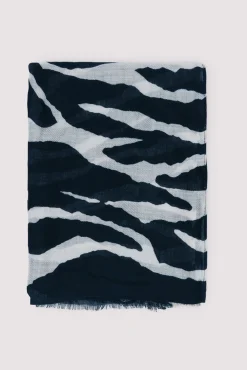 Fular estampado cebra