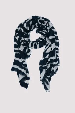 Fular estampado cebra