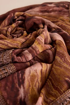 Fular estampado flores