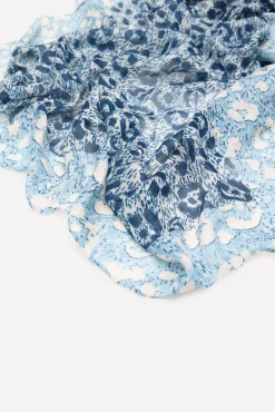 Fular leopardo plisado