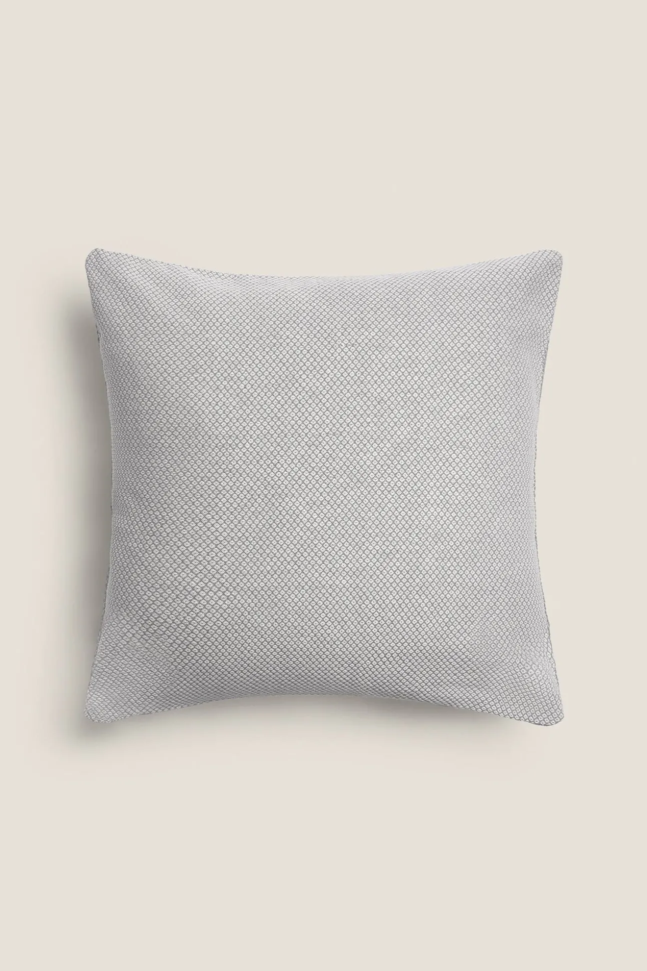 Funda cojín algodón bicolor 45x45cm.