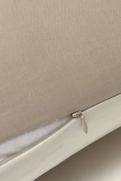 Funda cojín algodón percal bicolor 55x55cm.