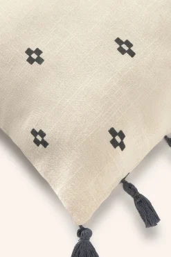 Funda de cojín cuadrada de algodón Kobe