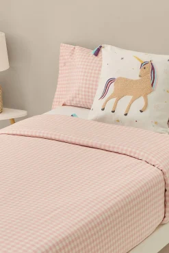 Funda nordica tejida cuadros vichy