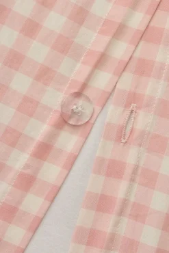 Funda nordica tejida cuadros vichy