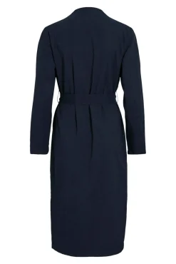 Gabardina larga anudada