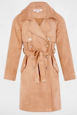 Gabardina larga de antelina