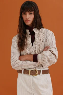 Gina. Blusa a cuadros