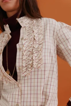 Gina. Blusa a cuadros