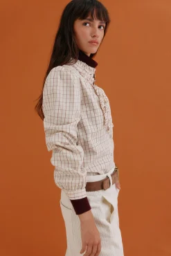 Gina. Blusa a cuadros