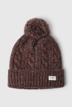 Gorro de punto trenzado