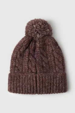 Gorro de punto trenzado
