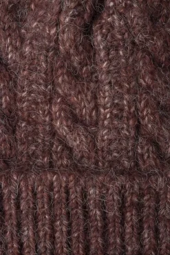 Gorro de punto trenzado