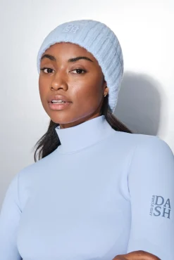 Gorro punto azul bebé