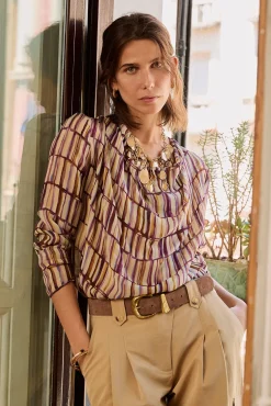 Guisselle. Blusa con cruce asimétrico