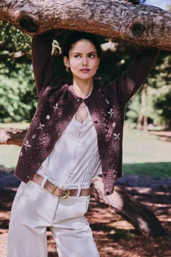 Ilena. Cárdigan bordado