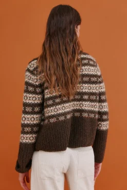 Inola. Cárdigan grecas