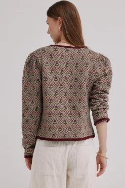 Isela. Cárdigan jacquard