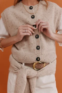 Ita. Chaleco jaspeado