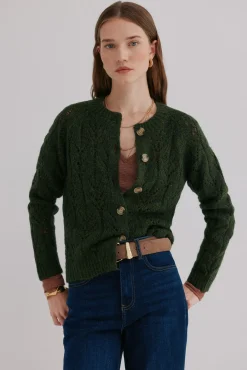 Ivette. Cárdigan calado