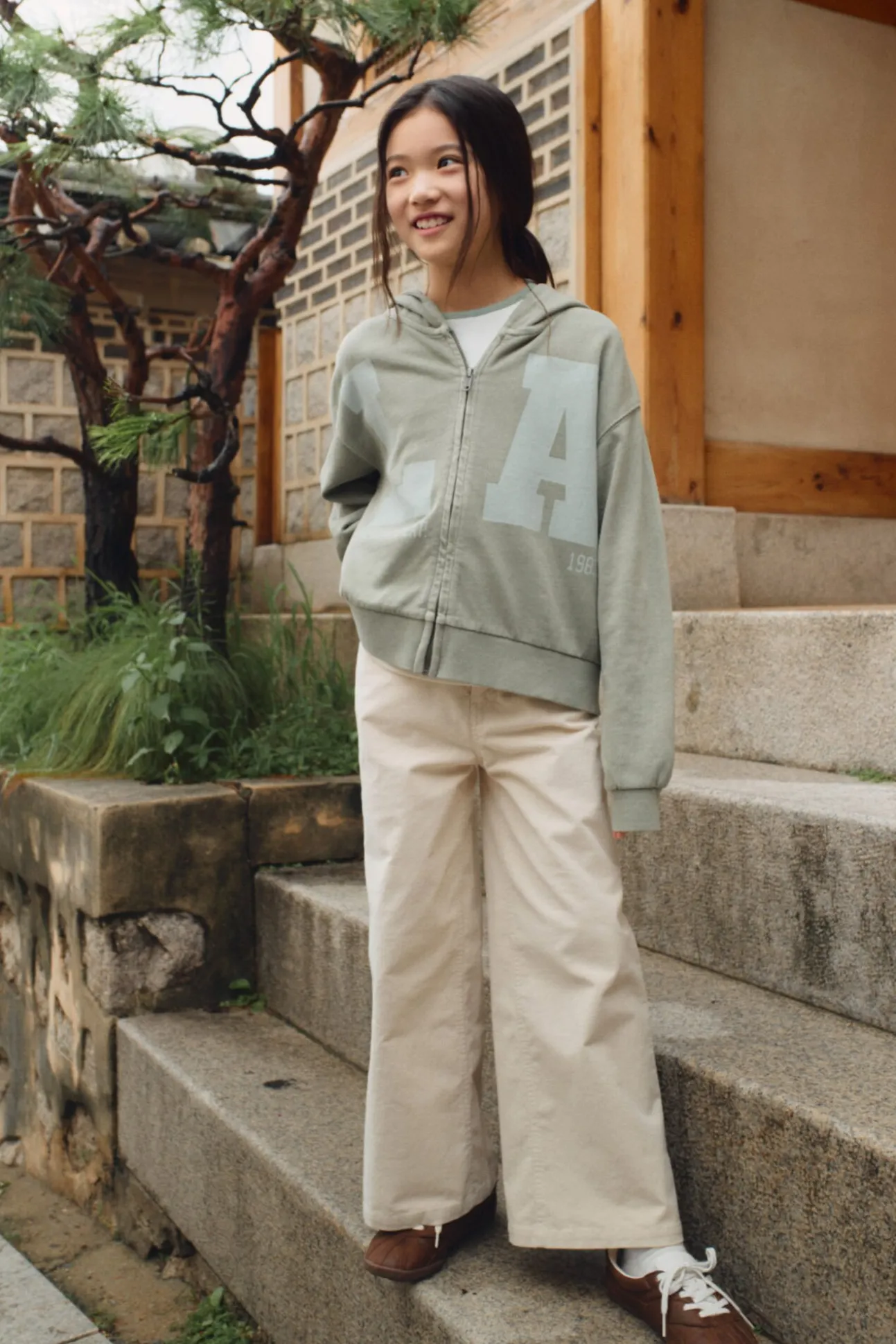 Jeans denim culotte niña