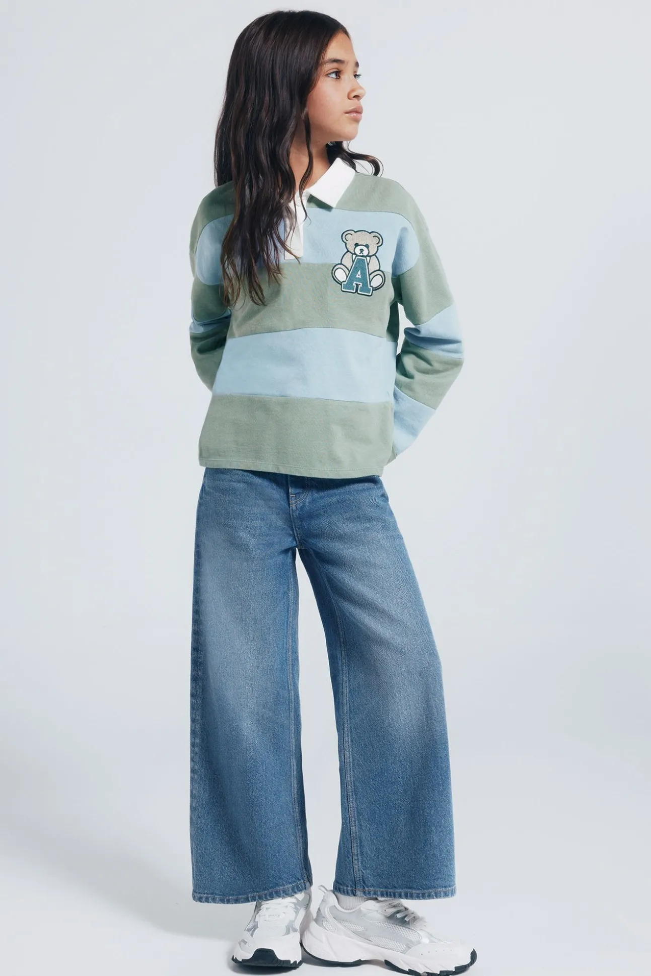 Jeans denim culotte niña