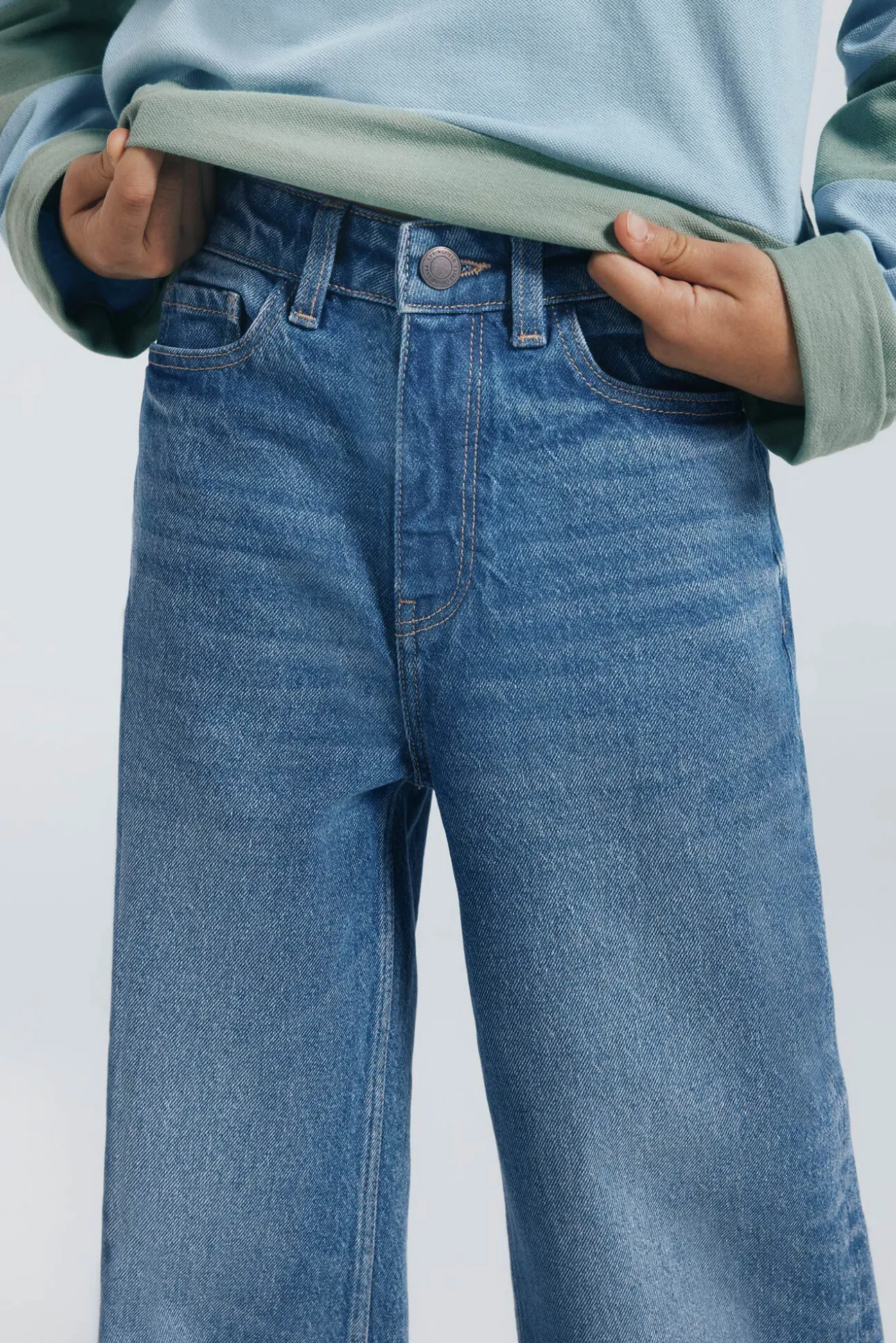 Jeans denim culotte niña