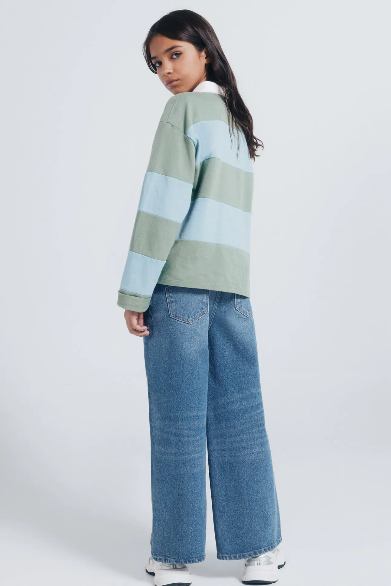 Jeans denim culotte niña