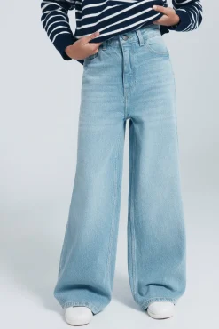 Jeans denim culotte niña