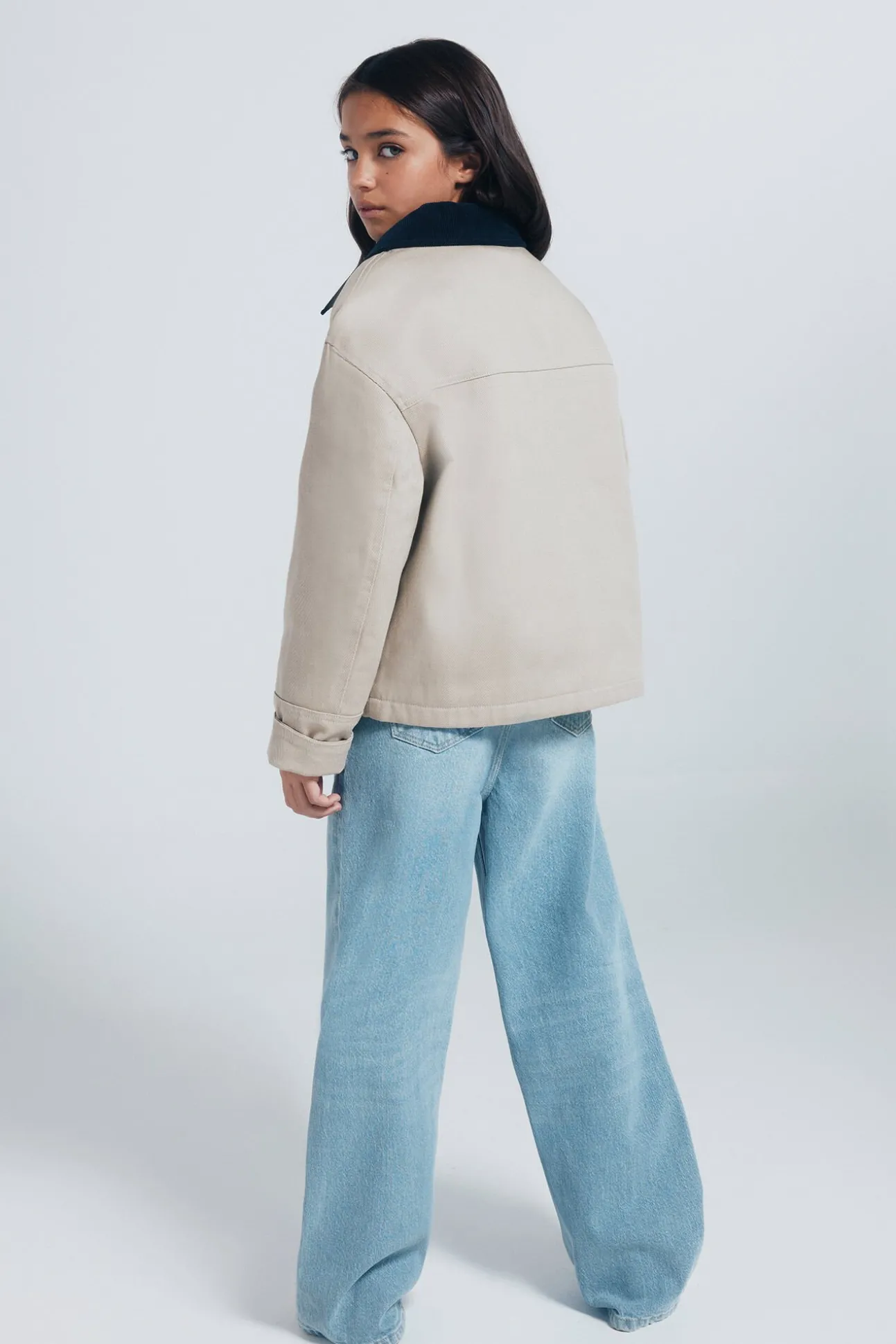 Jeans denim culotte niña