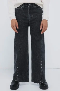 Jeans denim culotte TACHAS niña