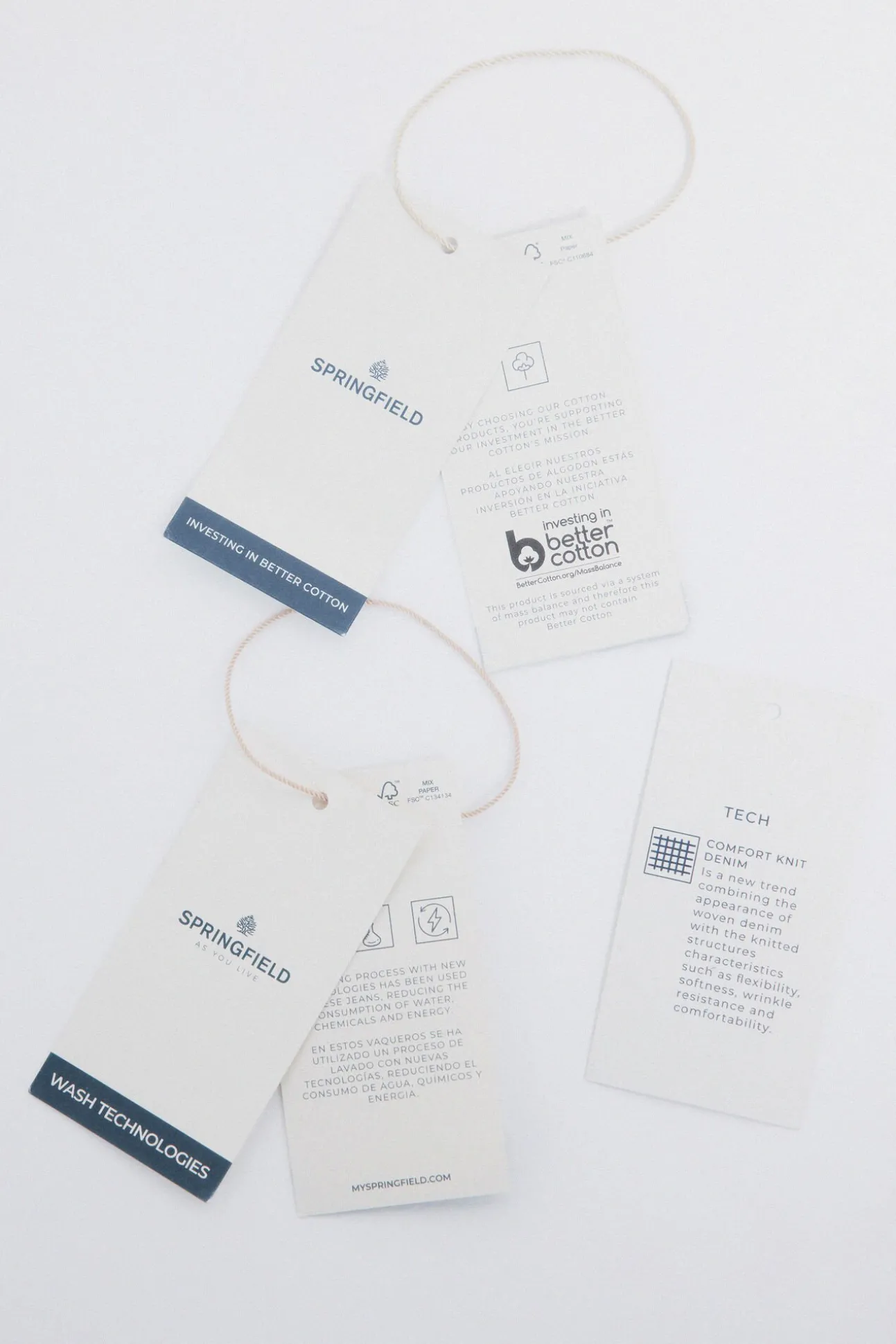 Jeans en knit denim slim fit