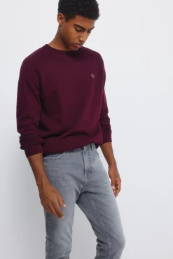 Jeans gris medio lavado slim fit