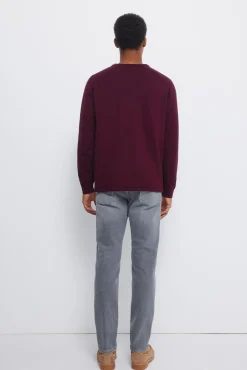 Jeans gris medio lavado slim fit