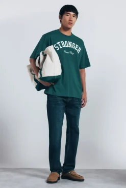 Jeans lavado oscuro regular fit