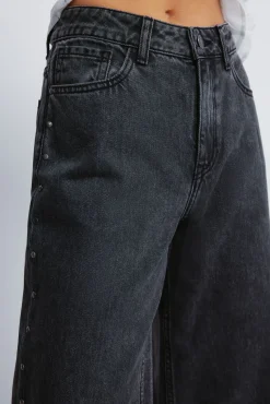 Jeans wide tachas