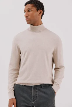 Jersey algodón cashmere cuello alto