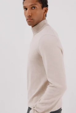 Jersey algodón cashmere cuello alto