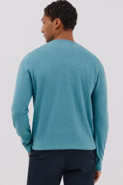 Jersey algodón cashmere cuello pico