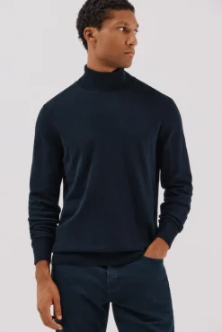 Jersey algodón cashmere cuello alto