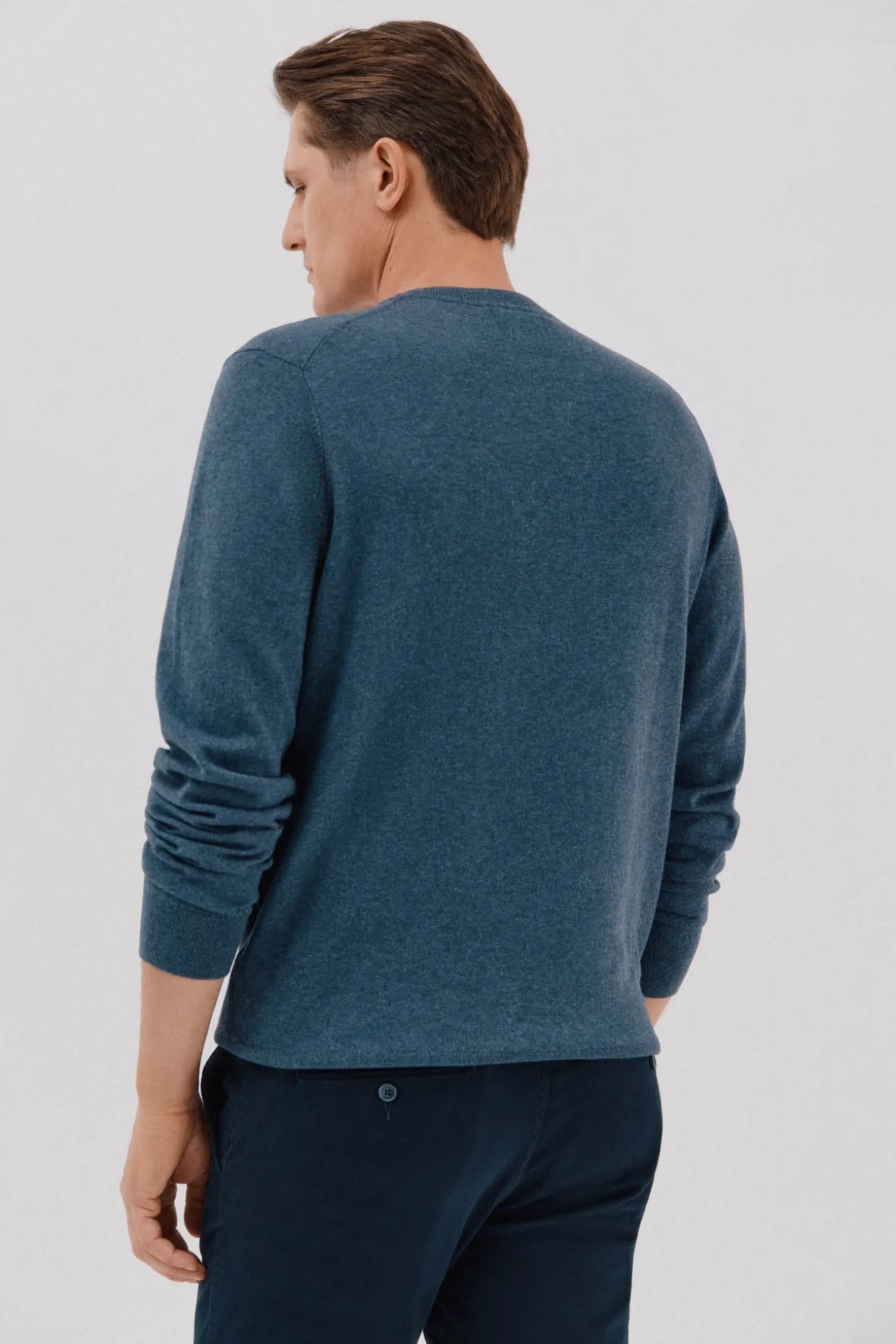 Jersey algodón cashmere cuello caja