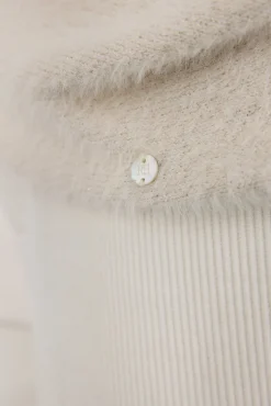 Jersey asimétrico hilatura con brillo