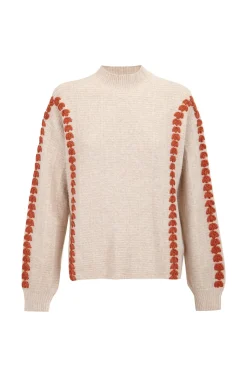 Jersey bordado contraste