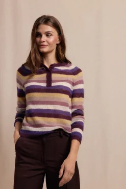 Jersey botones rayas