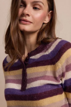 Jersey botones rayas