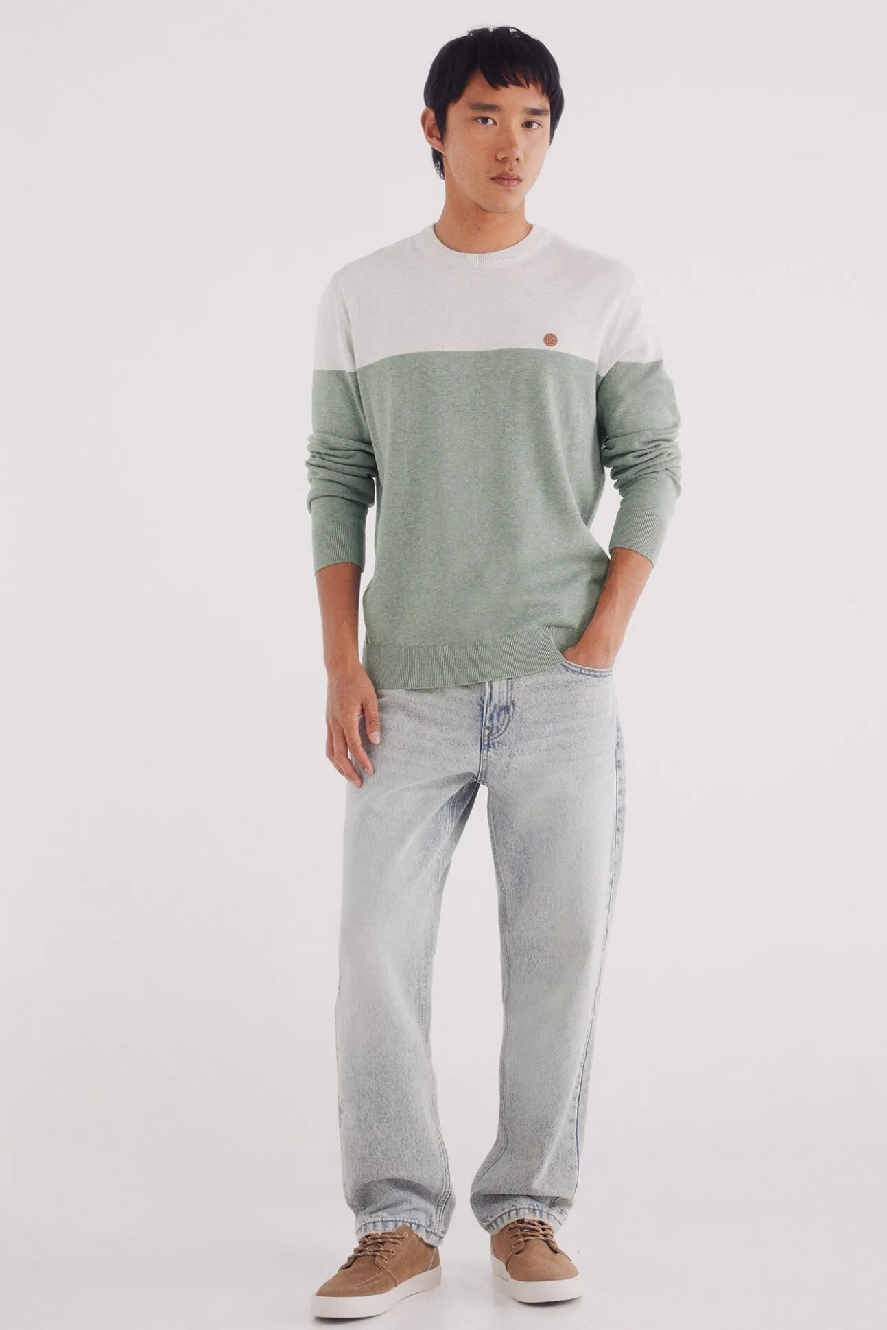 Jersey básico bloque color