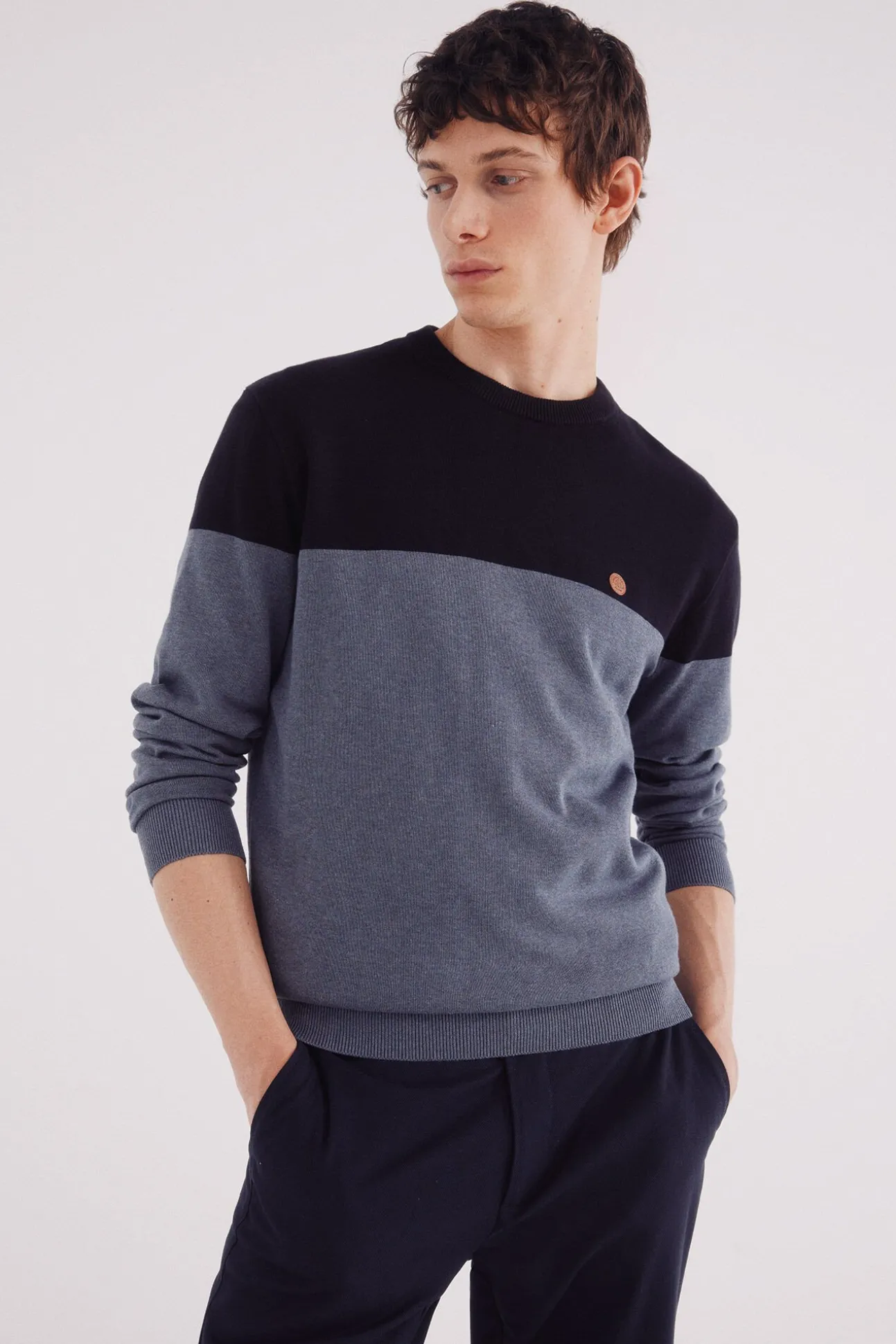 Jersey básico bloque color